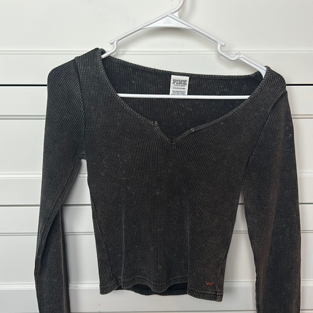 PINK grey long sleeve